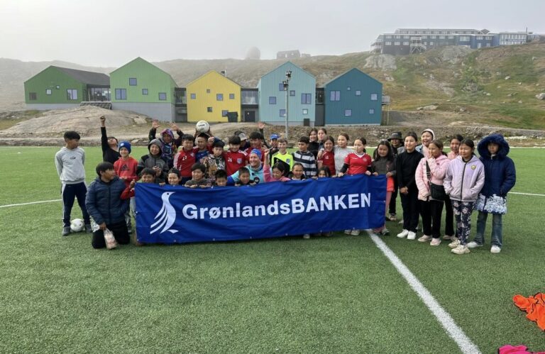 Youth Football Training in Tasiilaq with Hjulmand