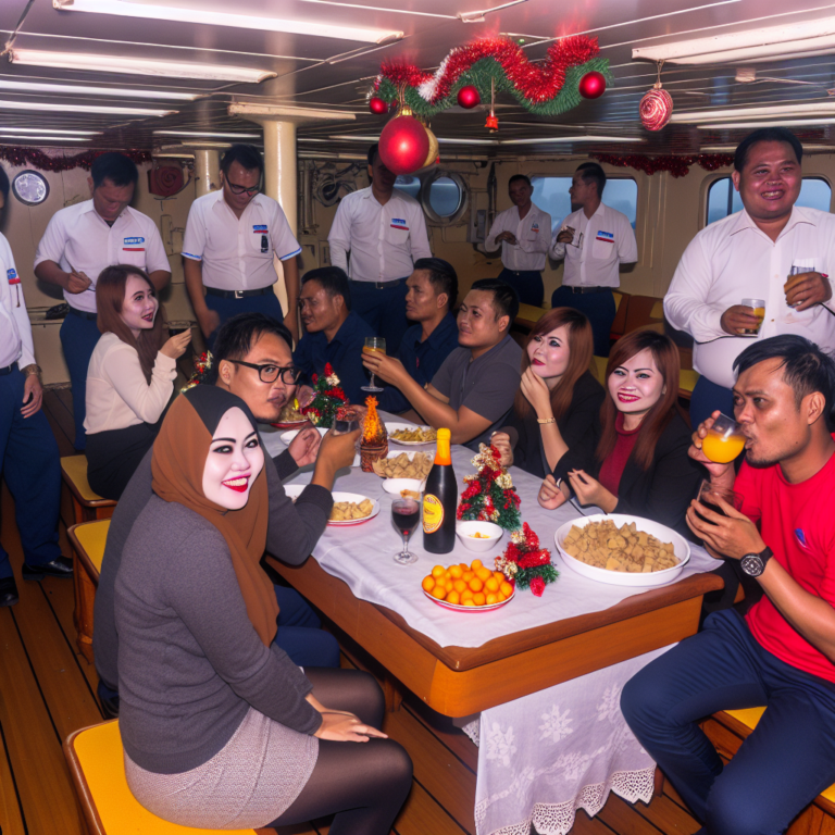 Celebrating Christmas at Work: Joyful Moments and Lunch Aboard