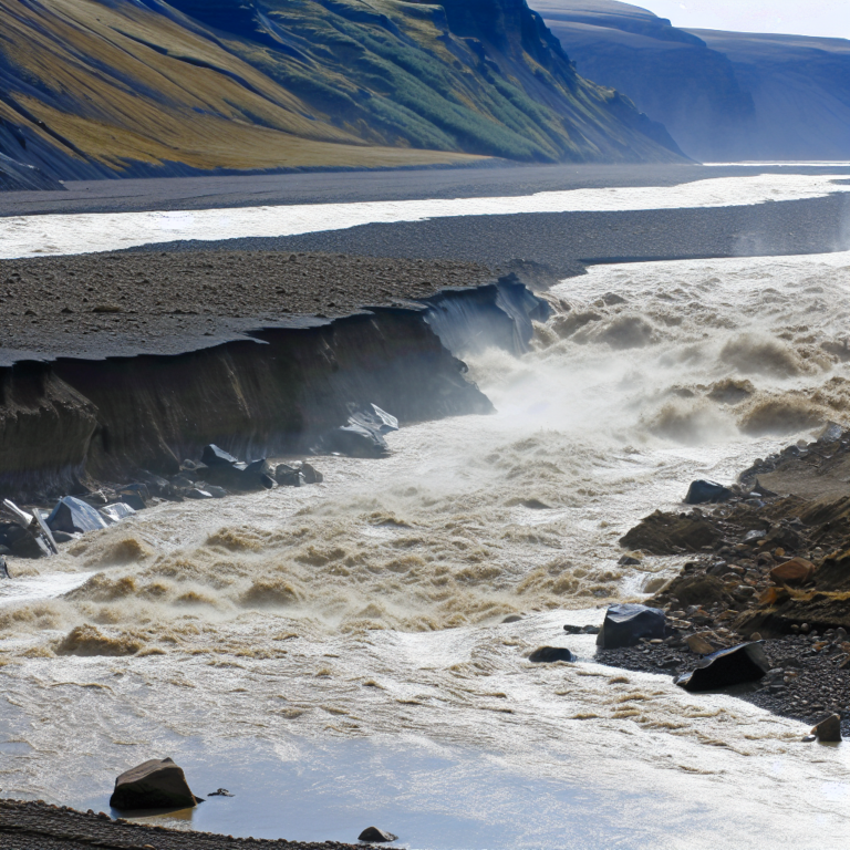 Mýrdalsjökull Jökulhlaup Affects Leirá Syðri and Skálm Rivers