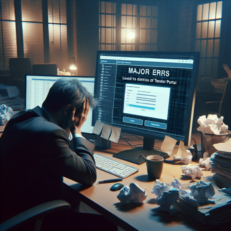 Major Errors Lead to Demise of Tender Portal