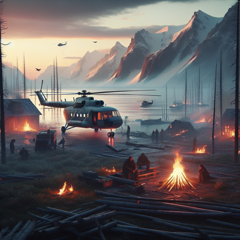 Nanortalik Fire Under Control as Helicopter Awaits Support